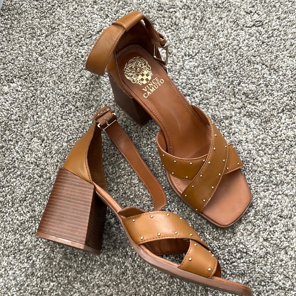 Camel tan chunky sandal size 9